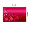 Contemporary Valentine Themed Rectangle Shape Wall Art, Red