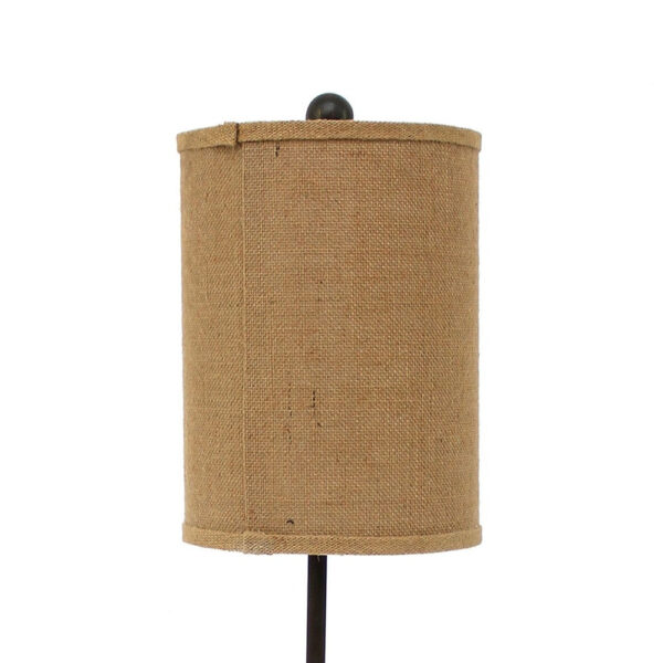 Metal Table Lamp Set of 2 with Cylindrical Drum Shade and Fleur De Lis Accent,Black