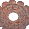 Blooming Metal Flower Wall Decor Mirror, Set of 3, Copper