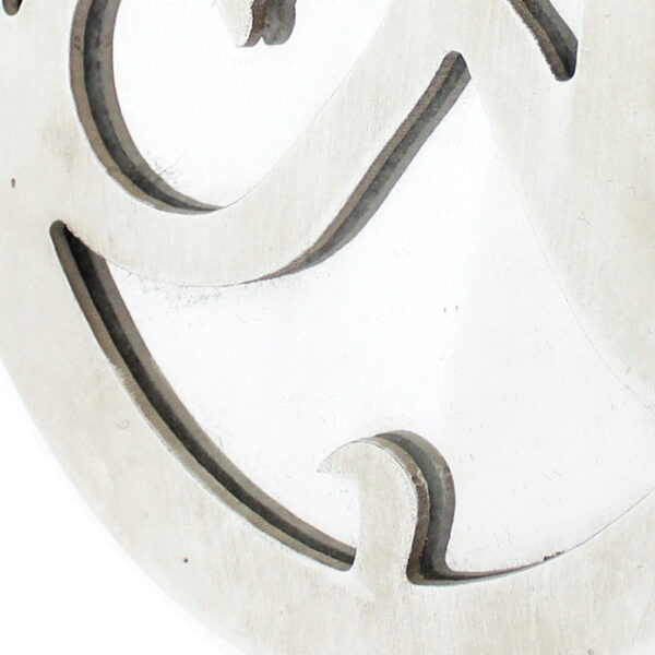 Set of 2 Wooden Oval Frame Wall Monogram with A Letter, White