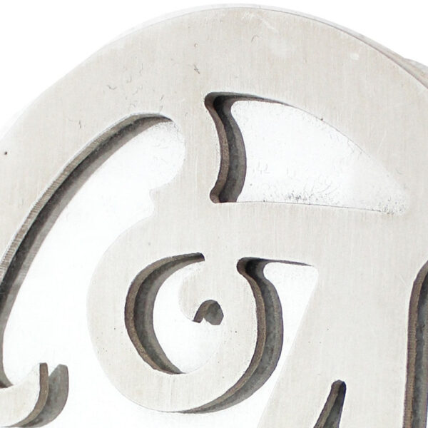 Set of 2 Wooden Oval Frame Wall Monogram with A Letter, White