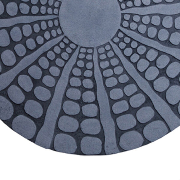 Round Sandstone Wall Decor with Stardust Pebble Set of 2, Large, Gray