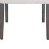 Liom Dining Side Chair Set of 2, Ash Gray Fabric, Blackwash Frame