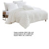 Sieno 4pc Queen Comforter Set, White Faux Fur and Micro Mink Backing
