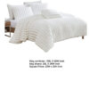 Sieno 4pc King Comforter Set, White Faux Fur and Micro Mink Backing