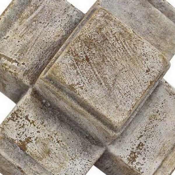 Tabletop Decor, Farmhouse Rustic Accent, Crossed White Ceramic 10 Inch