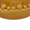 Saul Decorative Bowl, 16 Inch Yellow Ceramic Body, Bubble Design Edges