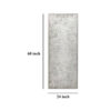 Axon Wall Art Decor, Distressed Gray Framed Painting Canvas, 24 x 60
