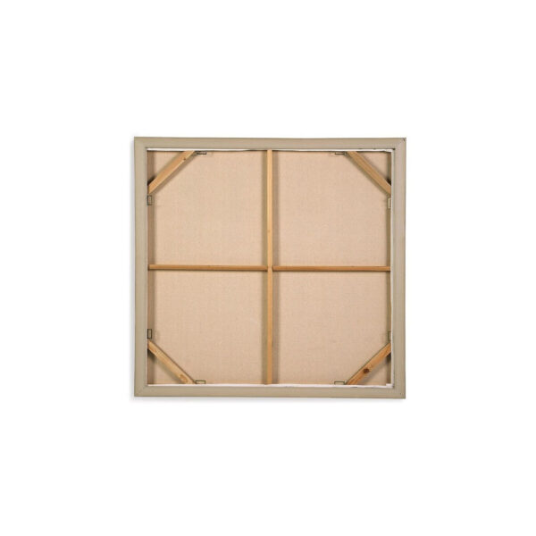 Lipa Wall Art, 35x35 Square Framed Abstract Landscape, Gray Brown