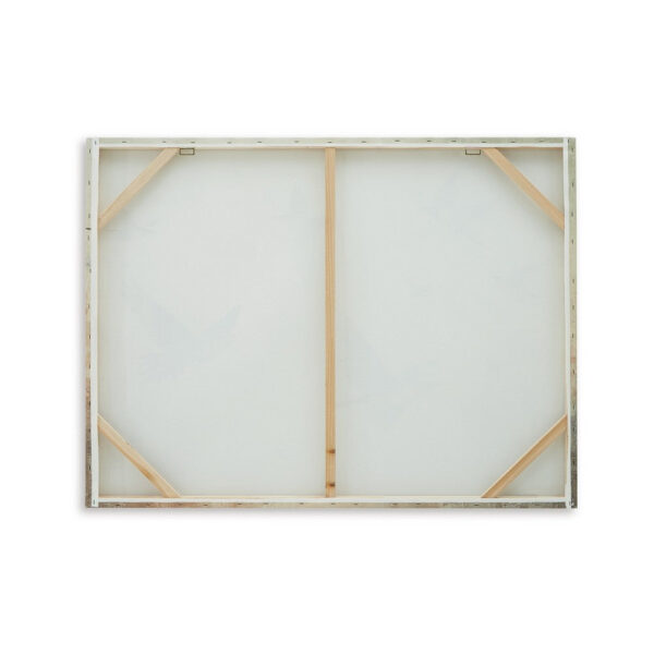 Accent Wall Decor, 36x48, Brown Hand Painted Canvas, Flocking Birds