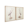 Accent Framed Wall Art Set of 2, 30x40, Painted Canvas of Heron Birds