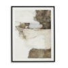 Aldrich Wall Art, 30x40, Acrylic Front, Framed Brown and White Print