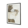 Aldrich Wall Art, 30x40, Acrylic Front, Framed Brown and White Print