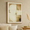 Cril Wall Art, 30x40, Acrylic Front, Framed Brown, Tan, White Print