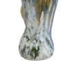 Tery Decorative Vase, 16 Inch Glossy Ocean Blue Ceramic, Wavy Fishtail