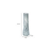 Quia Tall Decorative Vase, Rough Body, Pale Blue Blown Glass 20 Inch