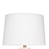 Lizy Accent Table Lamp, White Linen Shade, Bubble Ceramic Base 20 Inch