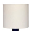 Hyla Accent Table Lamp, 17 Inch, Cream Linen, Blue Geometric Ceramic
