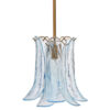 Kero Ceiling Lamp, Murano Style Sky Blue Blown Glass Pendant, 12 Inch