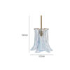 Kero Ceiling Lamp, Murano Style Sky Blue Blown Glass Pendant, 12 Inch