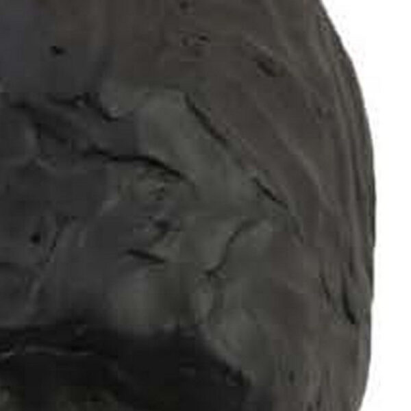 Nyk Abstract Bust Figurine, 94 Inch, Human Head Design, Black Resin