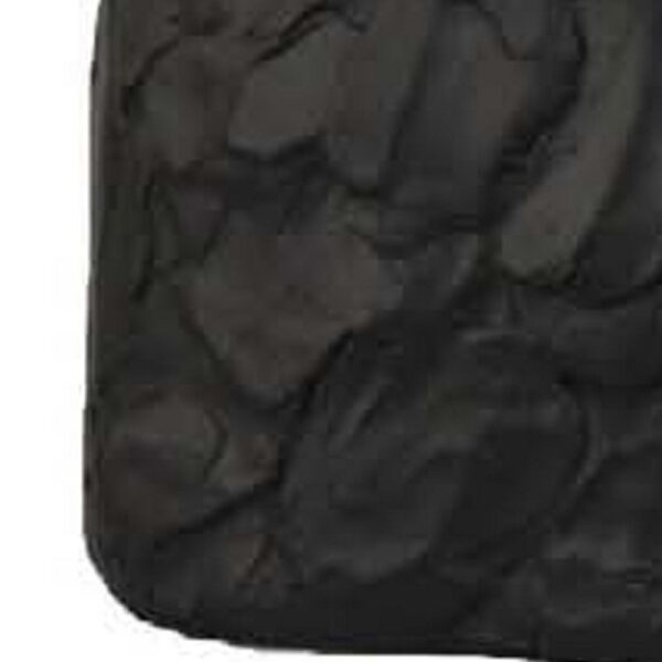 Nyk Abstract Bust Figurine, 94 Inch, Human Head Design, Black Resin