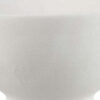 Decorative Bowl Planter, 2 Round Handles, Modern White Ceramic 14 Inch