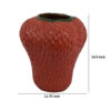 Kema Decorative Flower Vase, Strawberry Accent, 15 Inch Red Ceramic