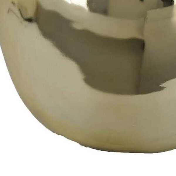 Masu Tabletop Accent Decor, 16 Inch Apple Design, Gold Resin Body