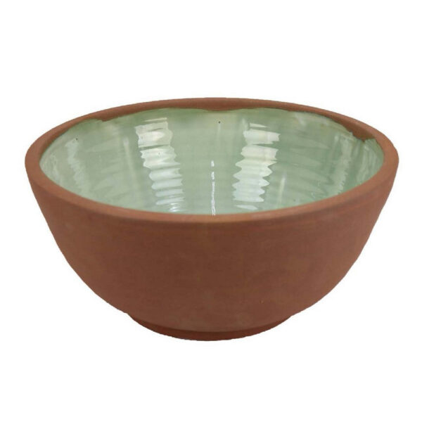 Hino Decorative Bowl, 14 Inch Dripping Paint Texture, Brown Ceramic