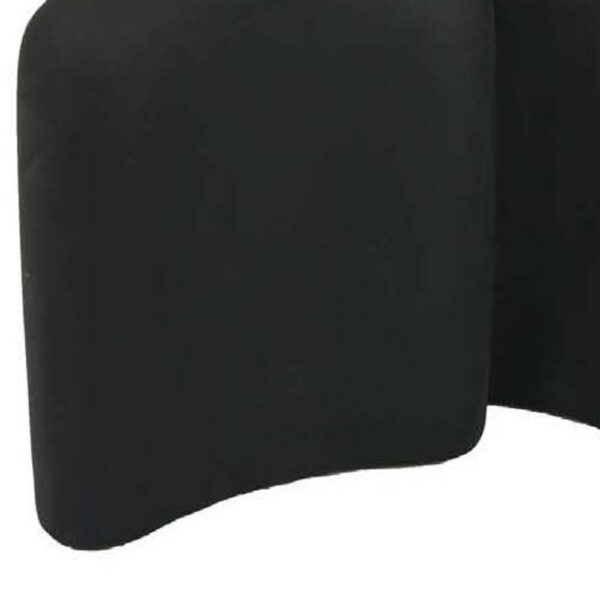 Nito Decorative Figurine, 2 Bust Silhouettes, 17 Inch Black Resin Body