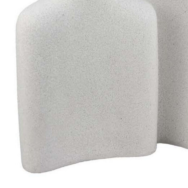 Nito Decorative Figurine, 2 Bust Silhouettes 17 Inch White Resin Body