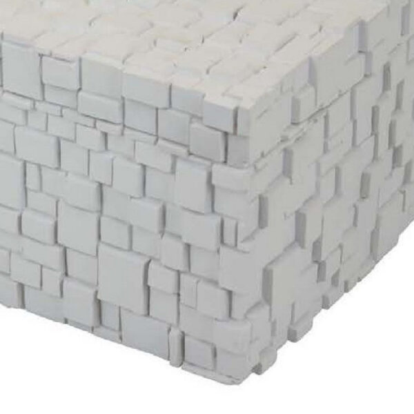 Lissa Decorative Storage Box, Matte White Textured Resin, 13 Inch