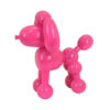 Balloon Dog Accent Decor, Bright Pink Resin, Intricate Details 12 Inch