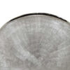 Harvey Accent Vase, Metallic Texture, Flat Round Gray Ceramic 15 Inch