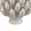 Joseph Accent Vase with Tiered Flame Accents, Ivory Ceramic 11 Inch