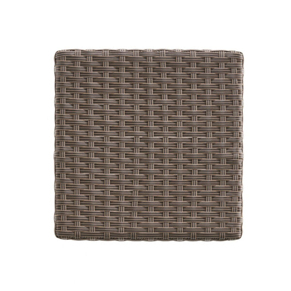 Outdoor Barstool Set of 2, Industrial Style Dark Brown Rattan Woven