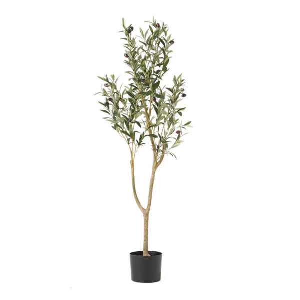 Vina Artificial Olive Tree, Realistic Green Silk Leaves, 47 Inch