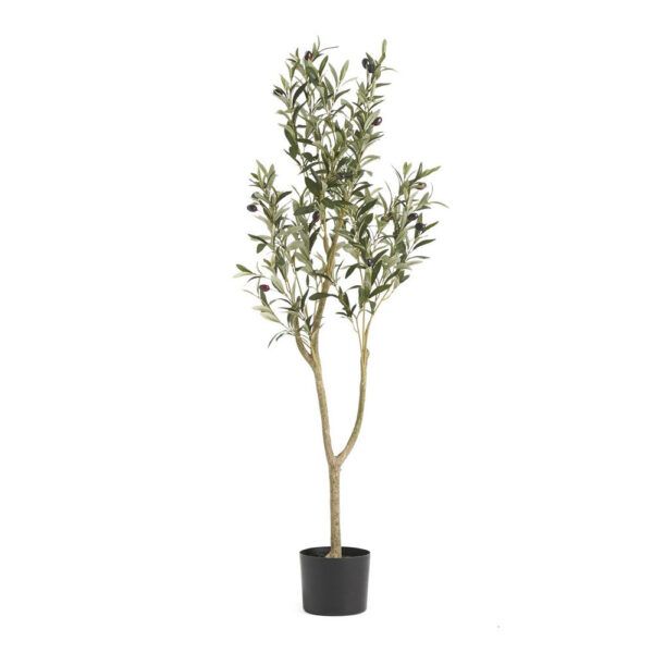 Vina Artificial Olive Tree, Realistic Green Silk Leaves, 47 Inch