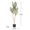 Vina Artificial Olive Tree, Realistic Green Silk Leaves, 47 Inch