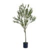 Vina Artificial Olive Tree, Realistic Green Silk Leaves, 59 Inch