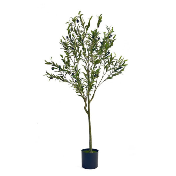 Vina Artificial Olive Tree, Realistic Green Silk Leaves, 59 Inch