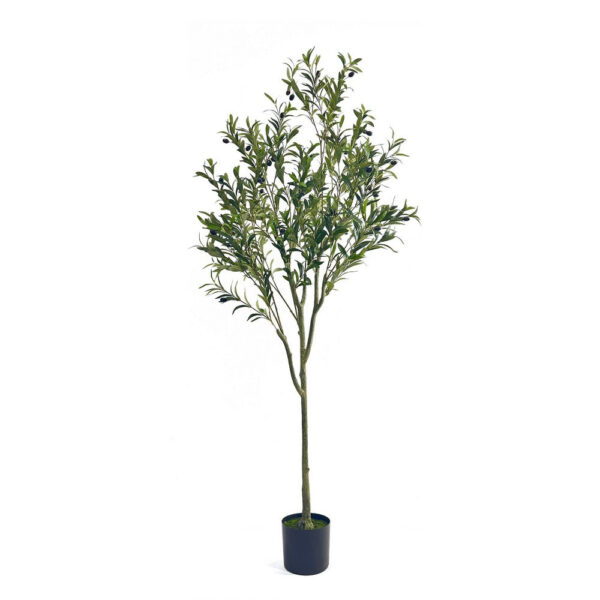 Vina Artificial Olive Tree, Realistic Green Silk Leaves, 71 Inch