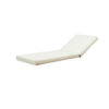 Chaise Lounger Cushion, 76 Inch, PU Foam, Cream Waterproof Fabric