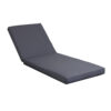 Brody Outdoor Cushion for Chaise Lounger, Dark Gray, Foam, 76 Inch