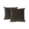 Wily Accent Pillow Set of 2, Dual Sided Moss Green Velvet, 16 Inch