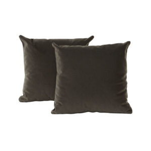 Wily Accent Pillow Set of 2, Dual Sided Moss Green Velvet, 16 Inch