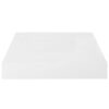 Hannah Floating Wall Shelf Set of 2, 9x9 inch High gloss White Honeycomb