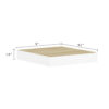 Hannah Floating Wall Shelf Set of 2, 9x9 Square Frame, Oak-White Honeycomb