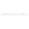 Suzzy Wall Mounting Shelves Set of 4, Floating Design, White Wood, 16 Inch
